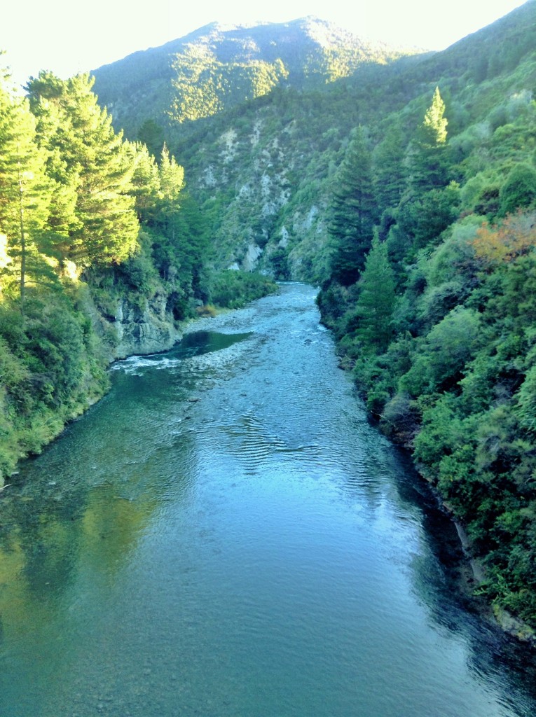 The Ngaruroro River along the Taihape-Napier Road.  Beautiful New Zealand wilderness.